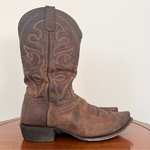 Dan Post Distressed Brown Western Cowboy Boots | 11.5